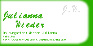 julianna wieder business card